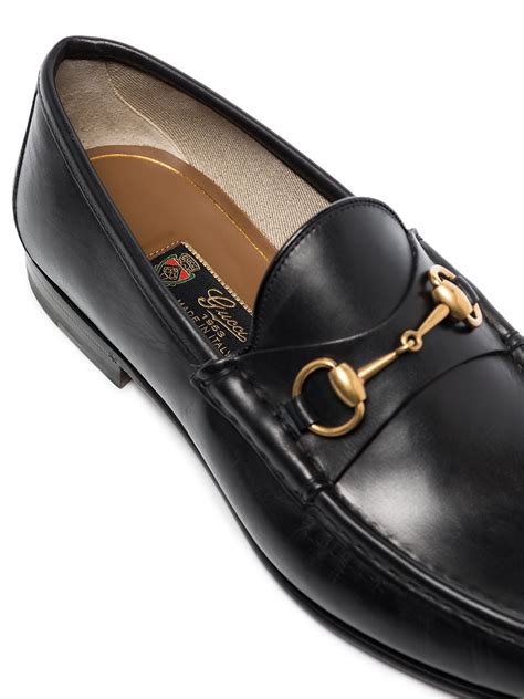 gucci horsebit loafer black|Gucci Horsebit detailed leather loafers.